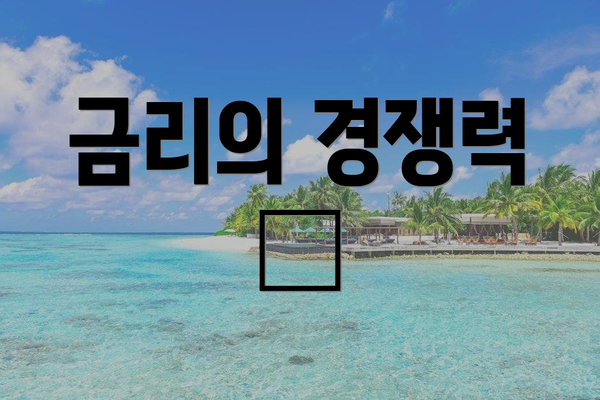 금리의 경쟁력 💰
