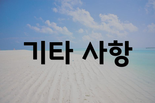기타 사항
