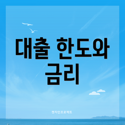 대출 한도와 금리