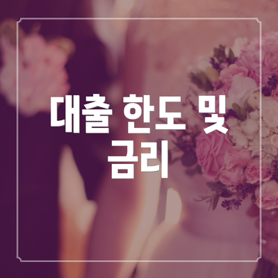 대출 한도 및 금리