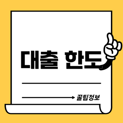 대출 한도