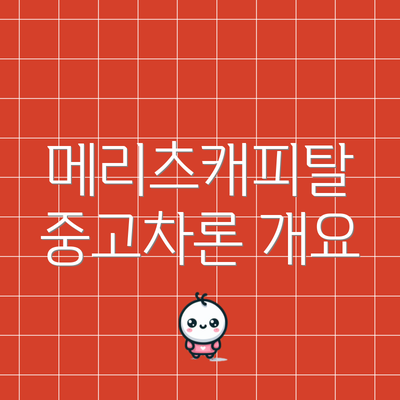 메리츠캐피탈 중고차론 개요