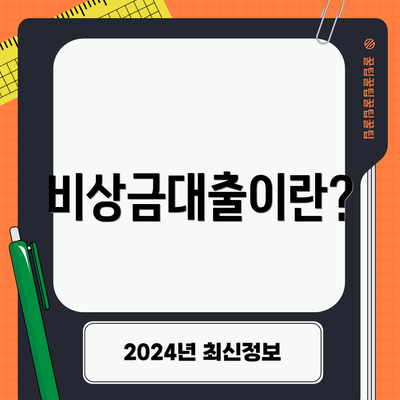 비상금대출이란?