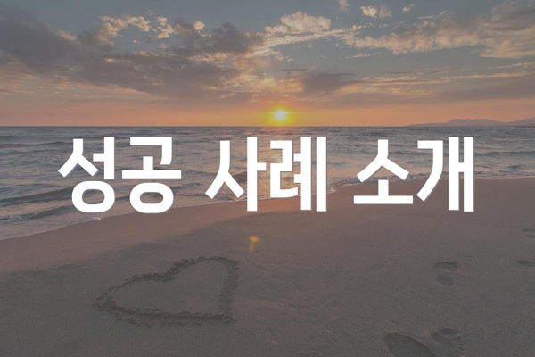 성공 사례 소개