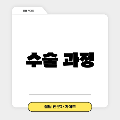 수술 과정