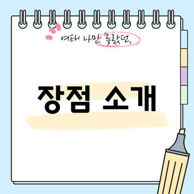장점 소개