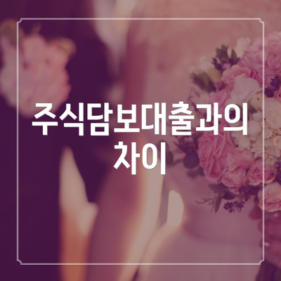주식담보대출과의 차이