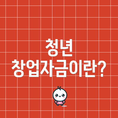 청년 창업자금이란?