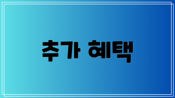 추가 혜택