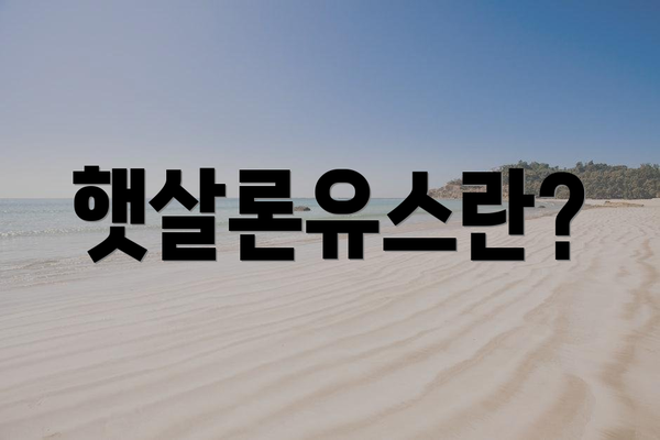햇살론유스란?