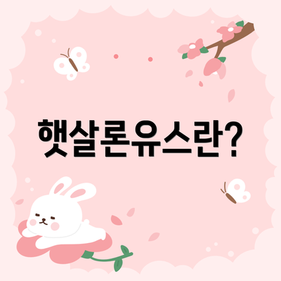 햇살론유스란?