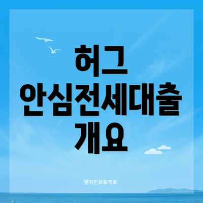 허그 안심전세대출 개요