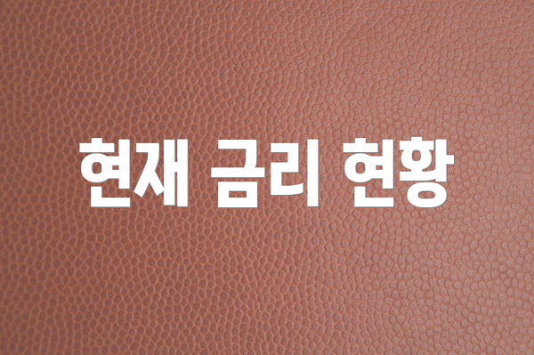 현재 금리 현황