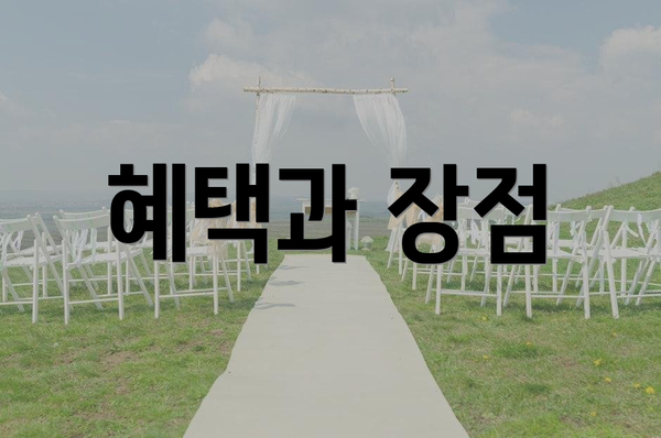 혜택과 장점