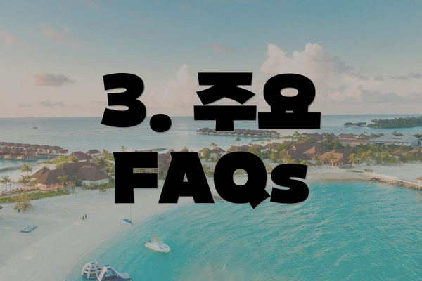 3. 주요 FAQs