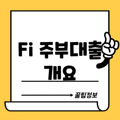 Fi 주부대출 개요