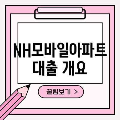 NH모바일아파트대출 개요