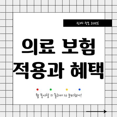 의료 보험 적용과 혜택