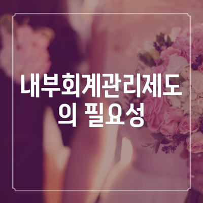 내부회계관리제도의 필요성