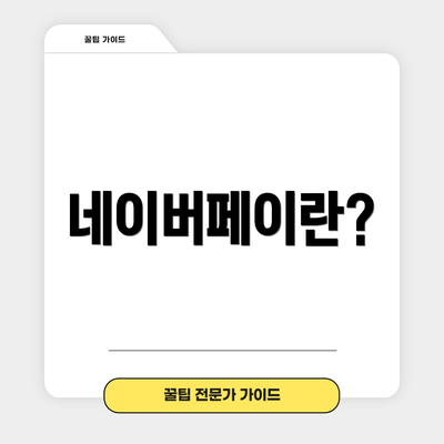 네이버페이란?