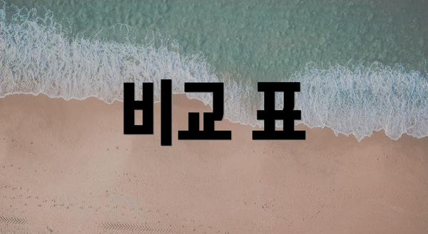 비교 표