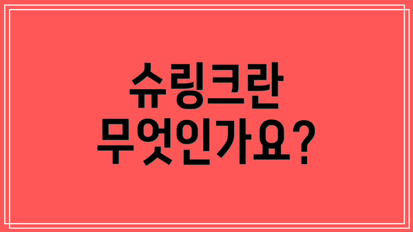 슈링크란 무엇인가요?