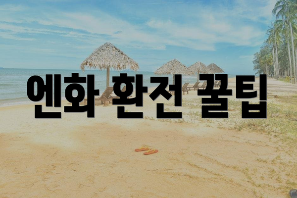 엔화 환전 꿀팁