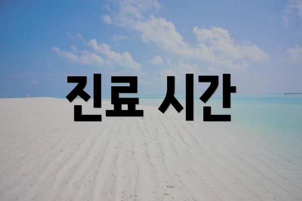 진료 시간