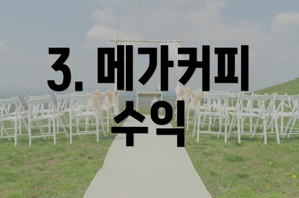 3. 메가커피 수익