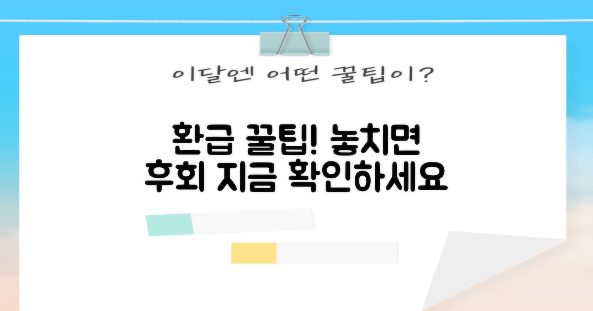 환급혜택, 놓치면 안 될까?