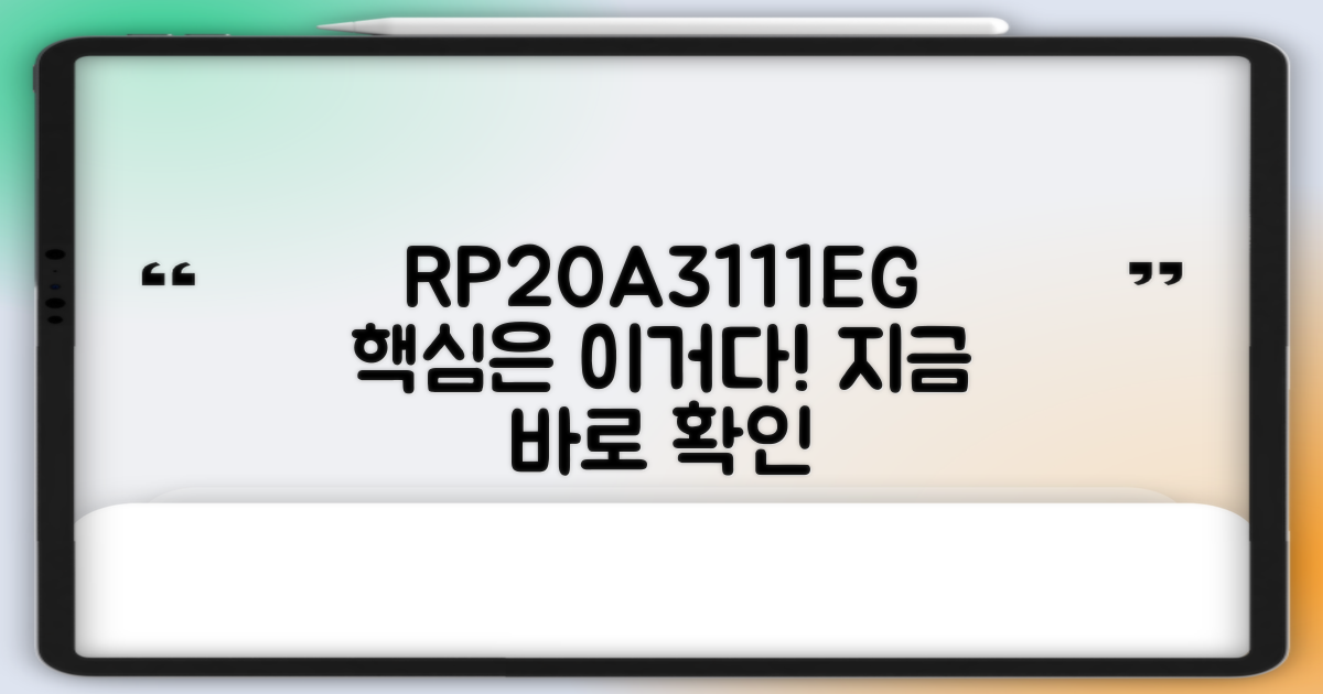 RP20A3111EG, 왜 선택해야 할까?