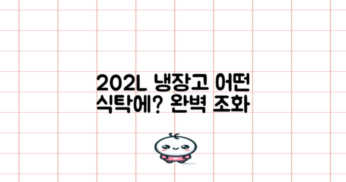 202L 용량, 어떤 식탁에 어울릴까?