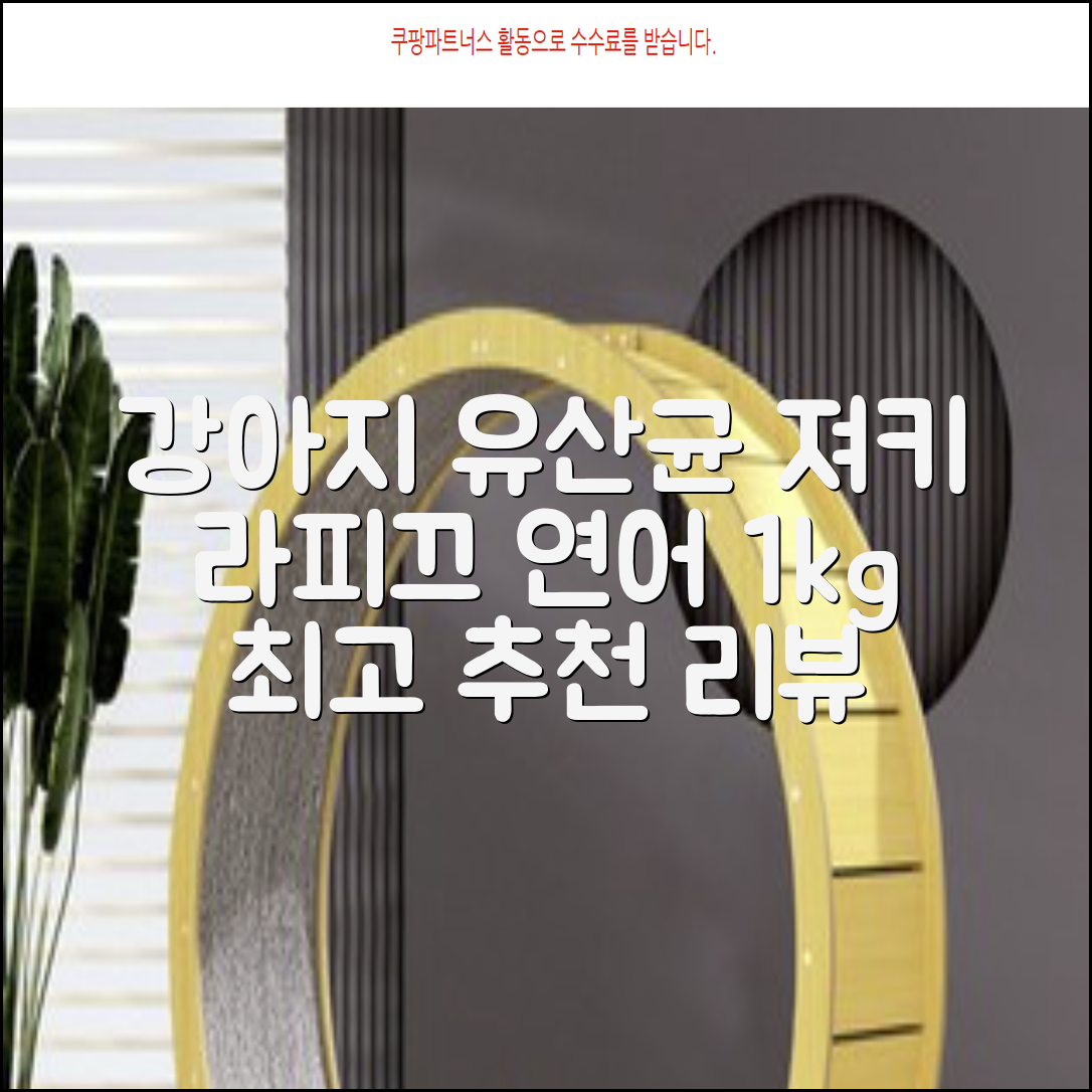 라피끄 강아지 유산균 품은 져키, 연어, 1kg, 1개 추천 리뷰