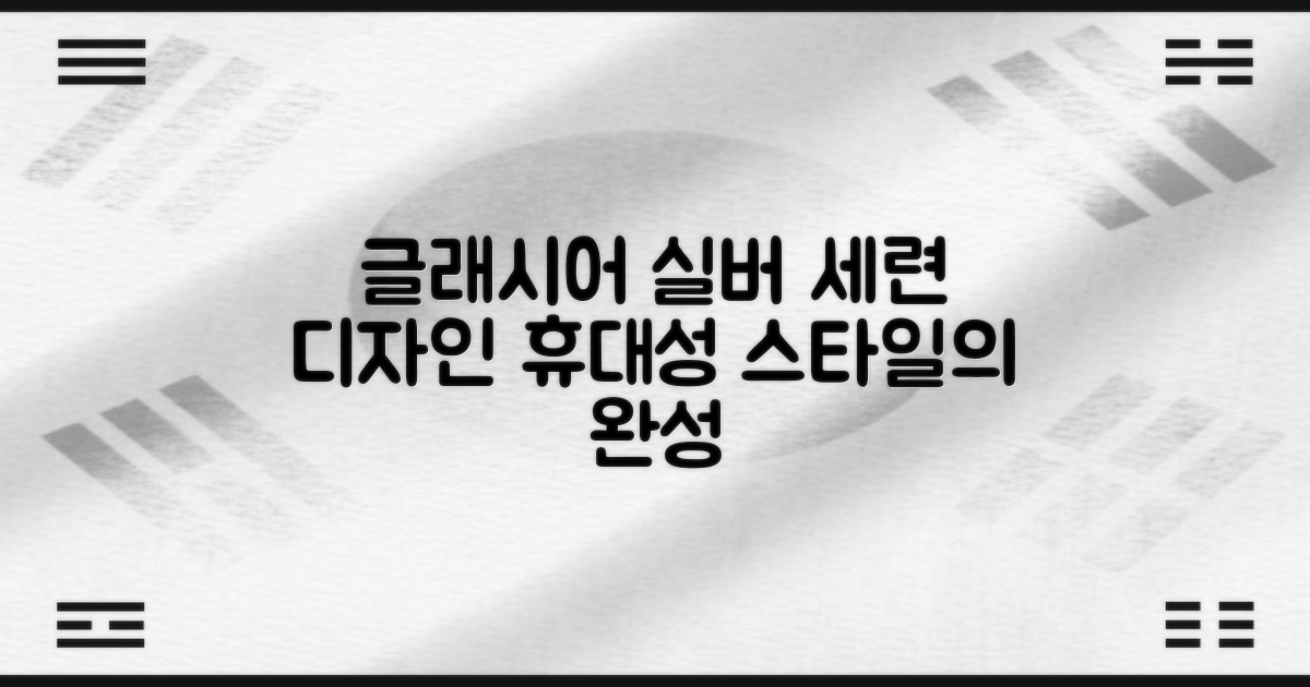 Glacier silver, 세련된 디자인과 휴대성